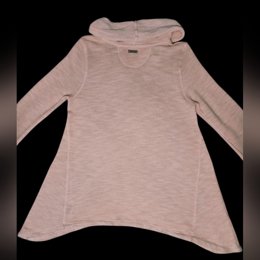 Women's Calvin Klein Cowl Neck Asymmetrical Tunic Sweater Pink Size Medium - Picture 10 of 15